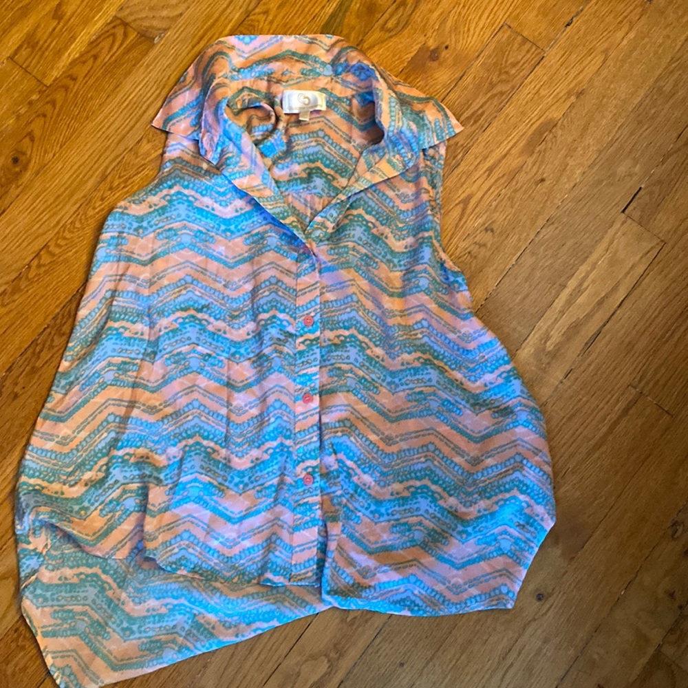 Fun printed collective concept tank blouse